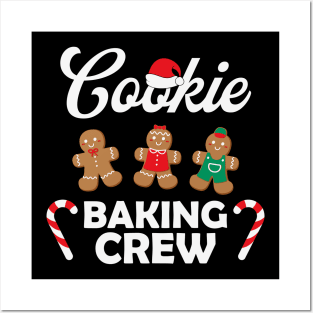 Cookie Baking Crew Christmas Baking Gingerbread Cookie Christmas Gift Posters and Art